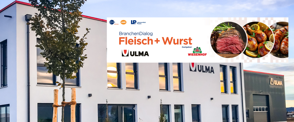 Wir sind beim BranchenDialog Fleisch + Wurst 2026 am 21.–22. April 2026 in Frankfurt dabei.