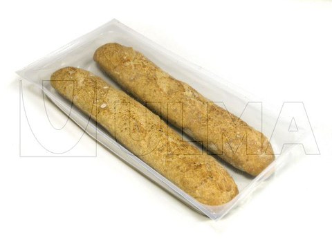 Frisches Brot in Tiefziehverpackung unter modifizierter Schutzatmosphäre  (MAP) mit Hartfolie