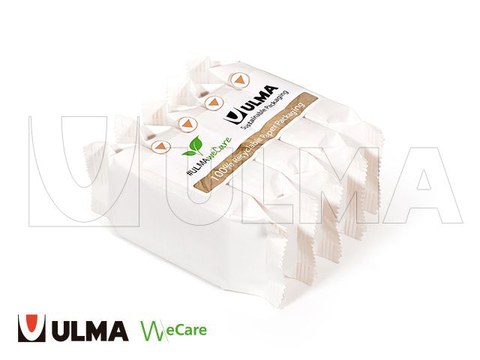 Primärverpackung für gestapelte Kekse und Klebesystem Multipack