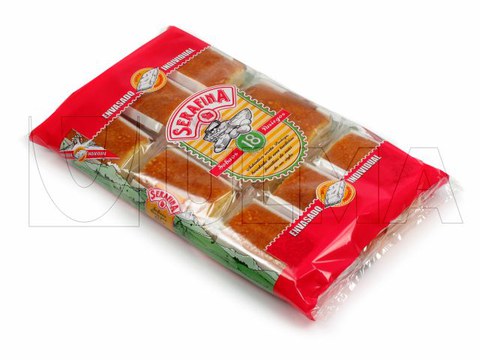 Gruppe von Muffins in Schlauchbeutelverpackung