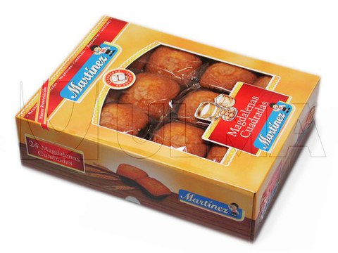 Muffin-Mehrfachverpackung im Schlauchbeutel (hffs) mit Schrumpffolie