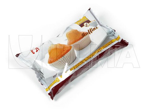 Muffins im Schlauchbeutel (hffs) mit modifizierter Atmosphäre (MAP)