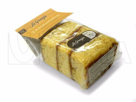 Schnittkuchen im Schlauchbeutel (hffs) mit wiederverschließbarer Verpackung