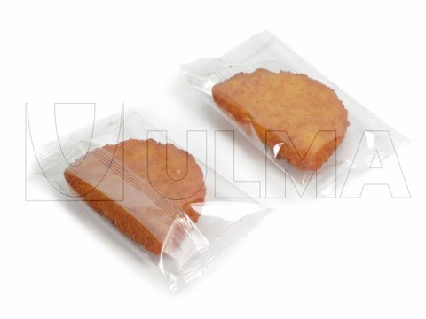 Cordon Bleu und Kroketten in Schlauchbeutelverpackung.