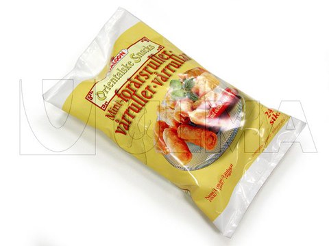 Gefrorene Minirollen in vertikaler Maschine (vffs) verpackt
