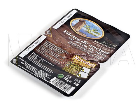 Sardellen in Öl im Doppelpack mit Hartfolie mittels Tiefziehverfahren verpackt