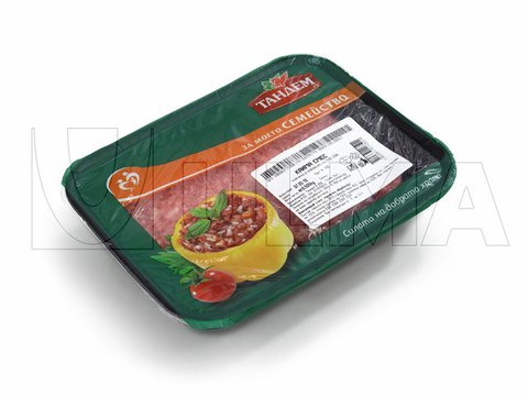 Schalensiegelung für Hackfleisch in Schutzatmosphäre