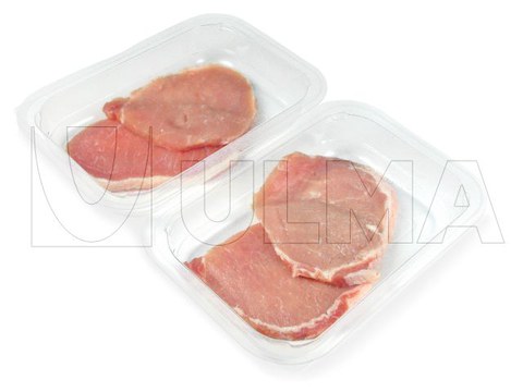 Frischfleisch in festen Behältern schalenversiegelt unter modifizierter Schutzatmosphäre