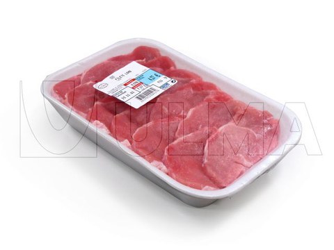 Verpackung von Schweineschnitzel