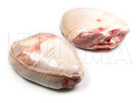 Schinkenschlegel in Tiefzieh-Vakuumverpackung mit weicher Schrumpffolie