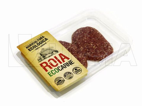 Hamburger-Patties in Skin-Schale