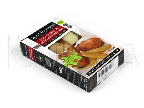 Brathähnchen mittels Tiefziehverfahren in Vakuumverpackung