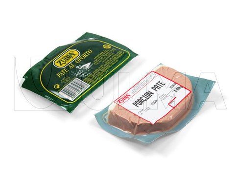 Entenpastete in Vakuumverpackung mittels Tiefziehverfahren