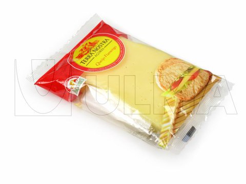 Käsescheiben in Schlauchbeutelverpackung (HFFS) unter modifizierter Schutzatmosphäre (MAP)