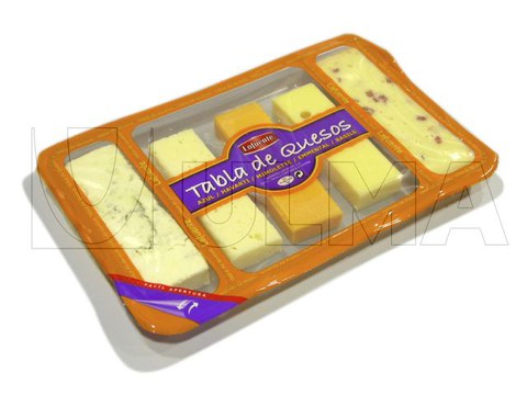 Schnittkäse mit modifizierter Atmosphäre (MAP) in versiegelter Schale