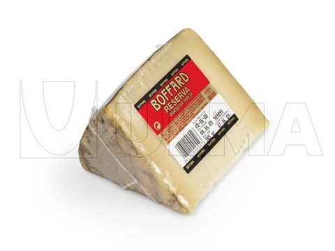 Käse mittels Schrumpffolie in Schlauchbeutelverpackung (hffs)