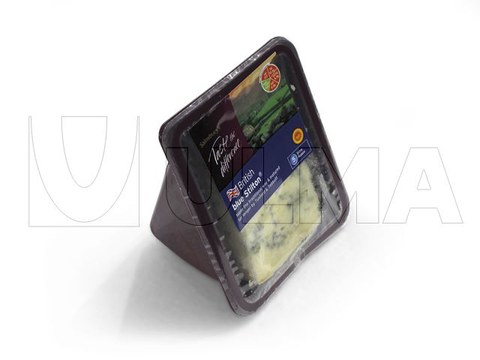 Käseportionen mit modifizierter Atmosphäre(MAP)in versiegelter Schale verpackt