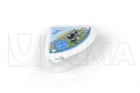 Käsescheiben in Tiefziehverpackung mit Hartfolie unter modifizierter Schutzatmosphäre (MAP).