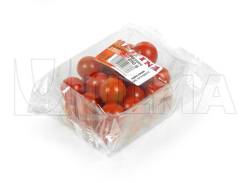 Kirschtomaten-Schalenverpackung im Schlauchbeutel(hffs)