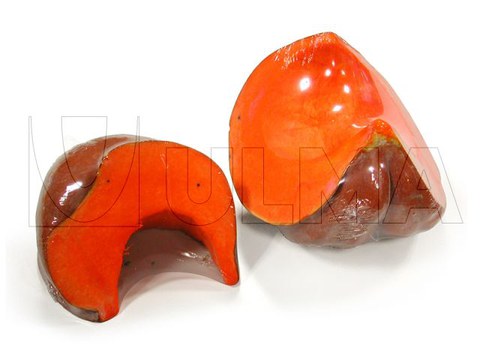 Kürbis mit Schrumpffolie in Schlauchbeutel verpackt