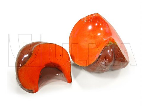 Kurbisstucke in Schrumpffolie