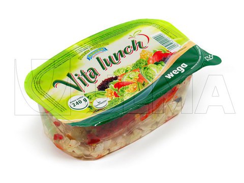 Vorgekochter Salat in versiegelter Hartschale